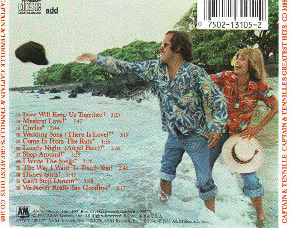 Captain And Tennille : Captain & Tennille's Greatest Hits (CD, Comp, RE, RM)