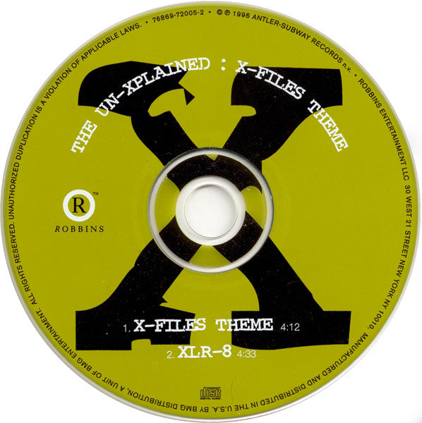 The Un-Xplained : X-Files Theme (CD, Single)