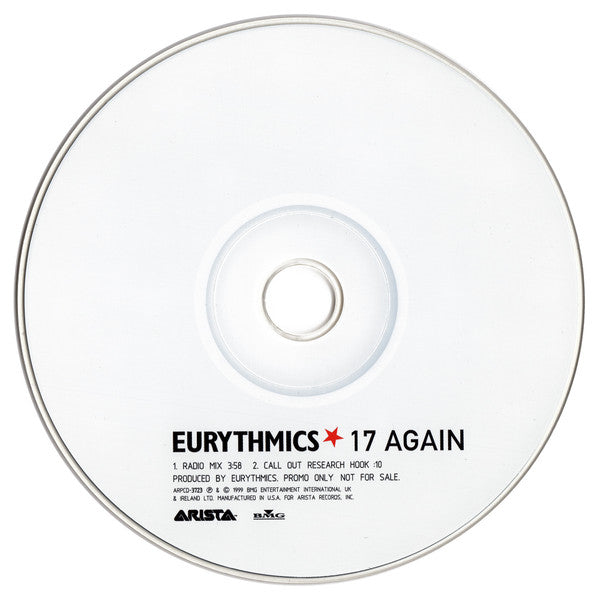 Eurythmics : 17 Again (CD, Single, Promo, Dig)