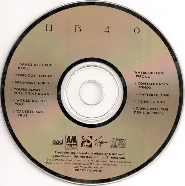 UB40 : UB40 (CD, Album, Den)