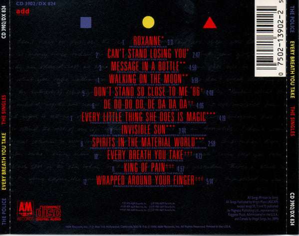 The Police : Every Breath You Take (The Singles) (CD, Comp, Dig)