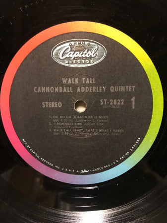 The Cannonball Adderley Quintet : 74 Miles Away / Walk Tall (LP, Album, Scr)