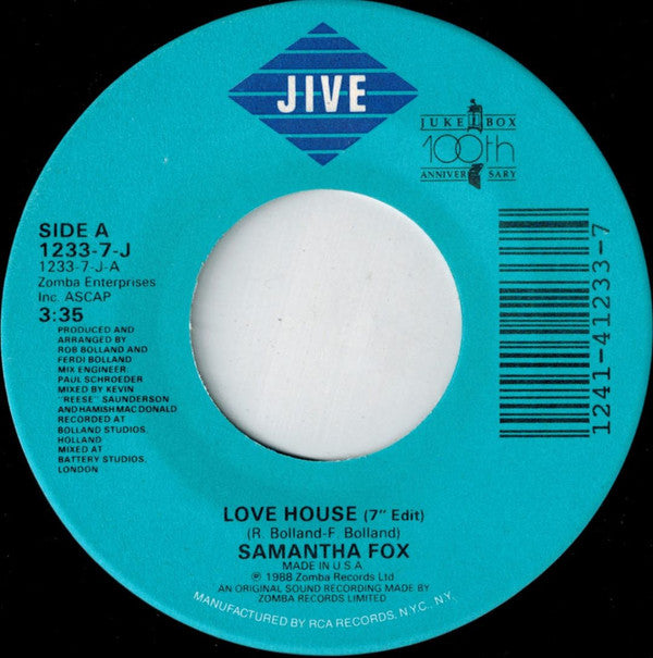 Samantha Fox : Love House (7", Single)