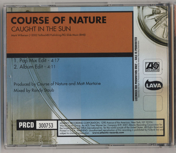 Course Of Nature : Caught In The Sun (CD, Single, Promo)