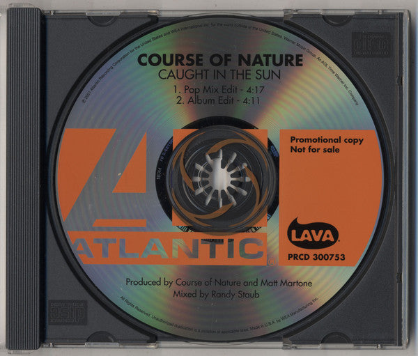 Course Of Nature : Caught In The Sun (CD, Single, Promo)