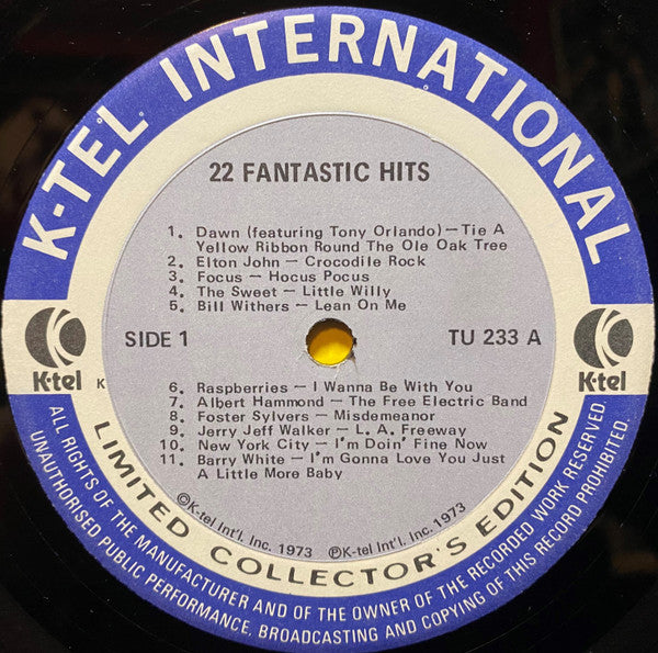 Various : Fantastic 22 Original Hits 22 Original Stars (LP, Comp, Ltd)