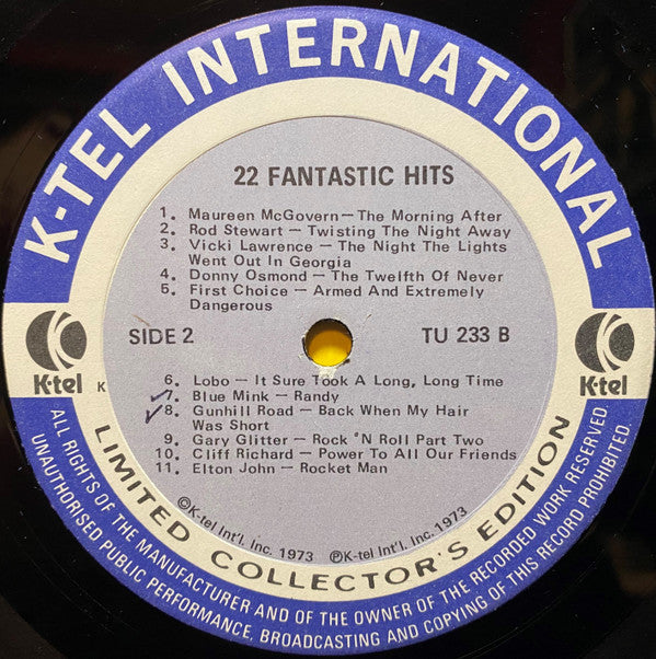 Various : Fantastic 22 Original Hits 22 Original Stars (LP, Comp, Ltd)