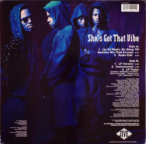 R. Kelly And Public Announcement : She's Got That Vibe (12", Promo)
