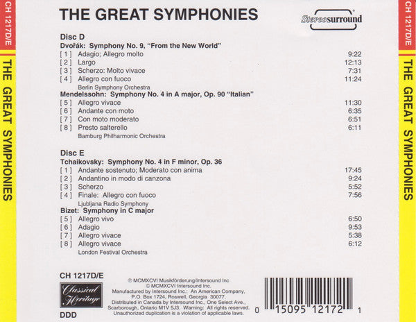 Various : The Great Symphonies (5xCD, Comp + Box)