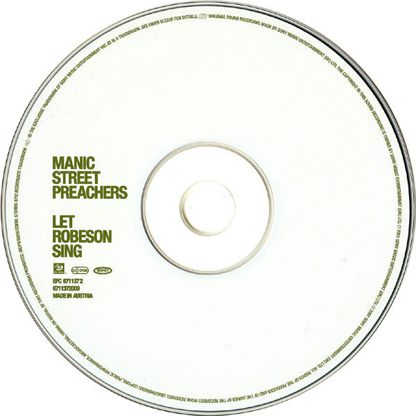 Manic Street Preachers : Let Robeson Sing (CD, Single, Enh, CD1)