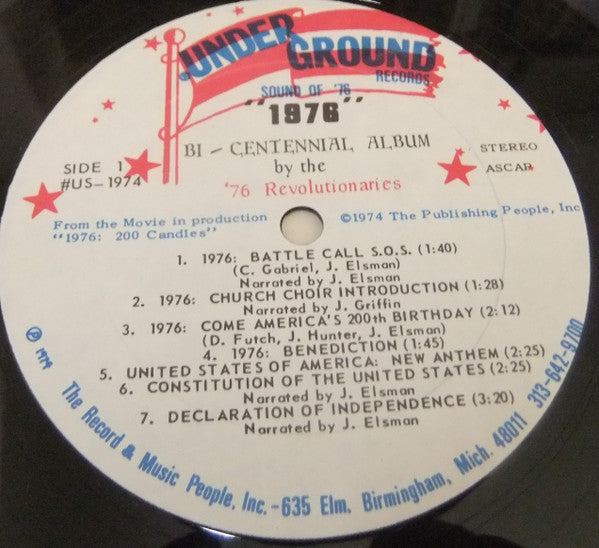 Andre Williams & The '76 Revolutionaries : 1976 (LP, Album)
