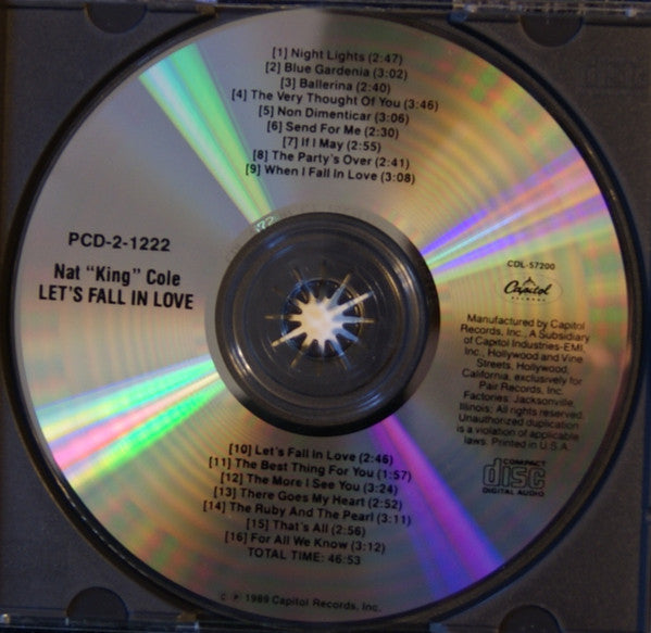 Nat King Cole : Let's Fall In Love (CD, Comp)