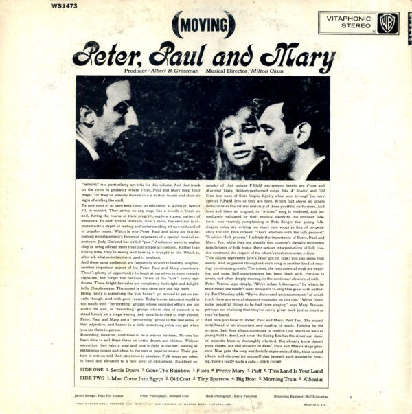 Peter, Paul & Mary : (Moving) (LP, Album)