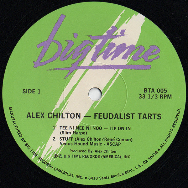 Alex Chilton : Feudalist Tarts (12", EP)