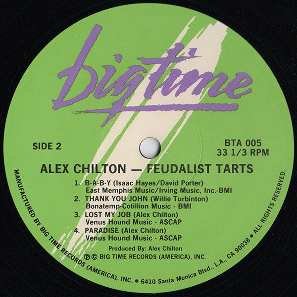 Alex Chilton : Feudalist Tarts (12", EP)