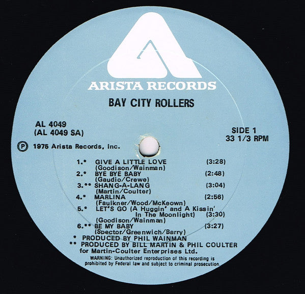 Bay City Rollers : Bay City Rollers (LP, Comp)