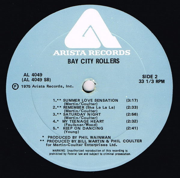 Bay City Rollers : Bay City Rollers (LP, Comp)