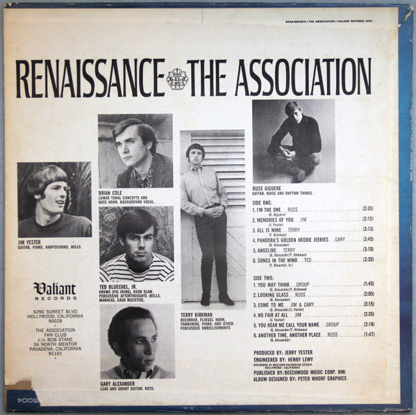 The Association (2) : Renaissance (LP, Album, RP, Pit)