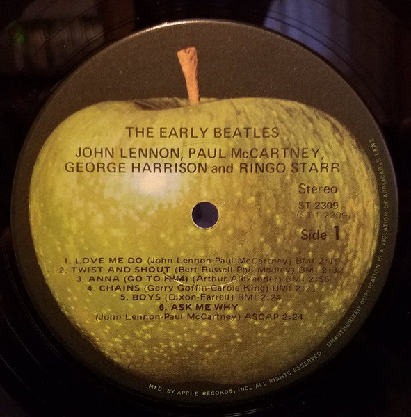 The Beatles : The Early Beatles (LP, Comp, RE, Jac)