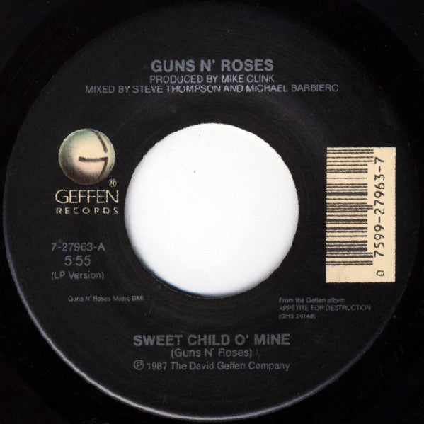Guns N' Roses : Sweet Child O' Mine (7", Single, Spe)