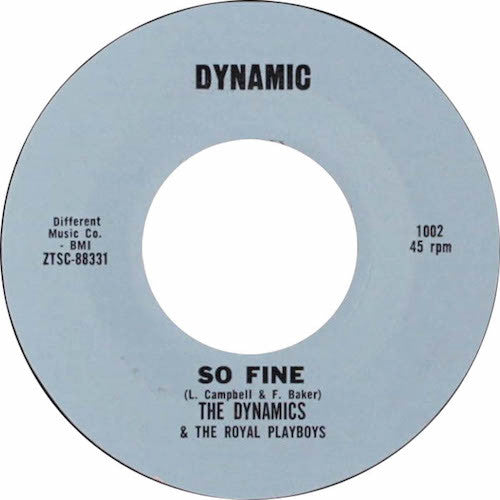 The Dynamics And The Royal Playboys : So Fine / Delsinia (7", Single)