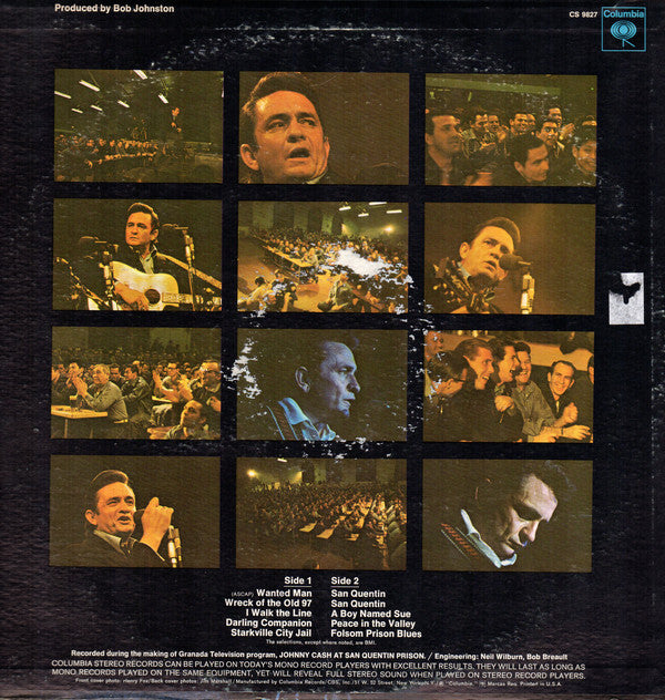 Johnny Cash : Johnny Cash At San Quentin (LP, Album, Ter)