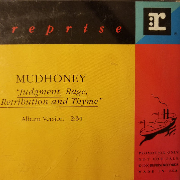 Mudhoney : Judgement, Rage, Retribution And Thyme (CD, Single, Promo)