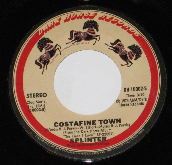 Splinter (2) : Costafine Town (7")