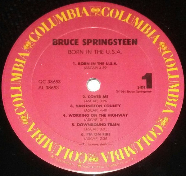 Bruce Springsteen : Born In The U.S.A. (LP, Album, Pit)