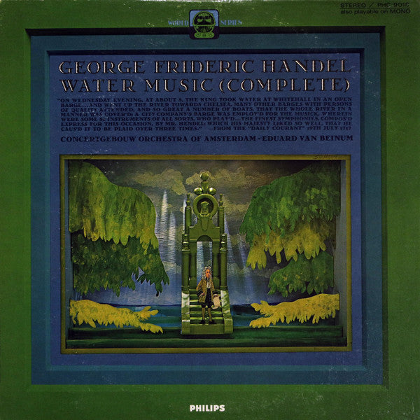 Handel*, The Concertgebouw Orchestra Of Amsterdam* - Eduard van Beinum : Water Music Complete (LP)