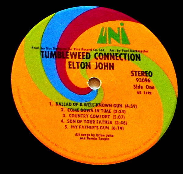 Elton John : Tumbleweed Connection (LP, Album, RE, Gat)