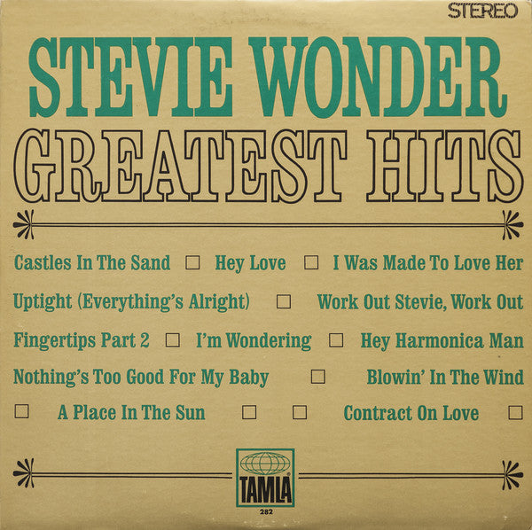 Stevie Wonder : Greatest Hits (LP, Comp, RP)
