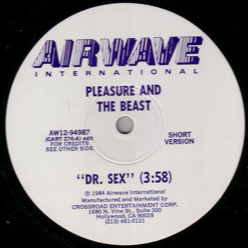 Pleasure And The Beast : Dr. Sex (12", Single)