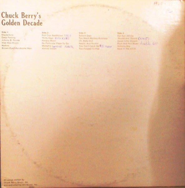 Chuck Berry : Chuck Berry's Golden Decade (The Original Two Albums) (2xLP, Comp, RE)