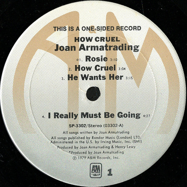 Joan Armatrading : How Cruel (LP, S/Sided, MiniAlbum, Ter)