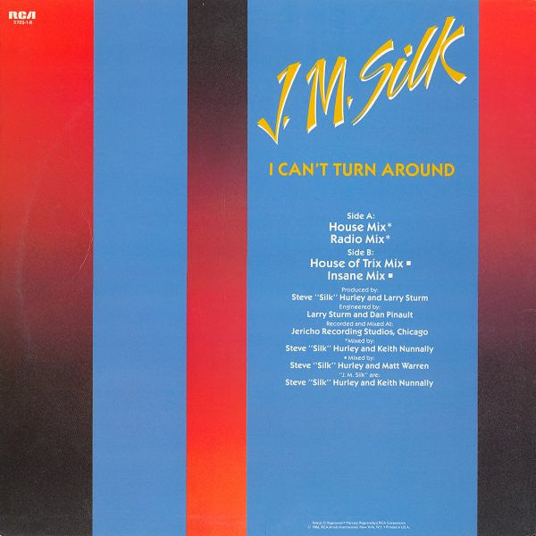 J.M. Silk : I Can't Turn Around (12")