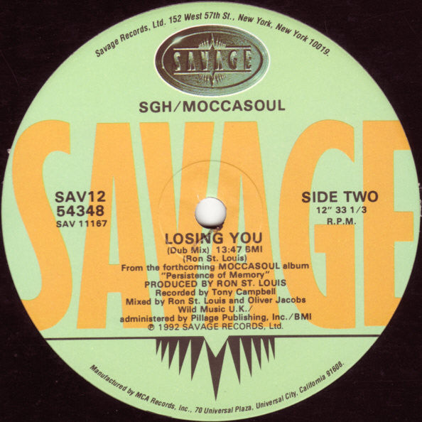 SGH / Moccasoul : Losing You (12")