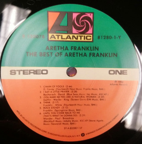 Aretha Franklin : The Best Of Aretha Franklin (LP, Comp)