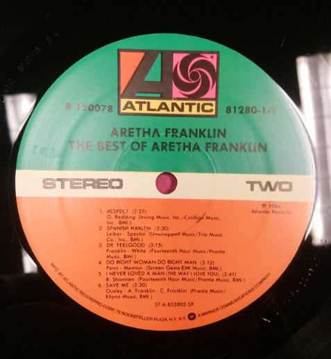 Aretha Franklin : The Best Of Aretha Franklin (LP, Comp)