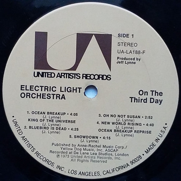 Electric Light Orchestra : On The Third Day (LP, Album, Pit)