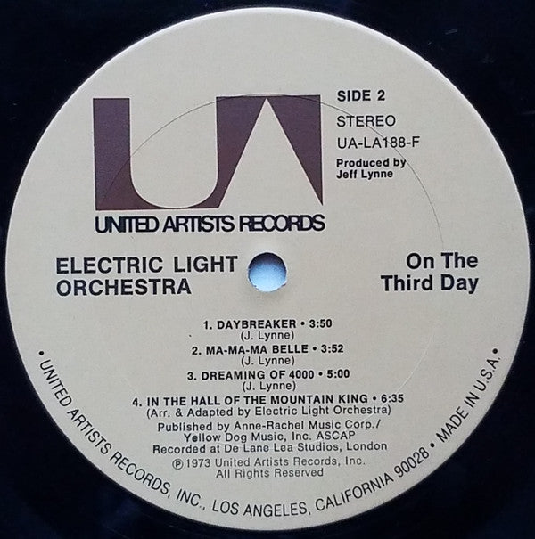 Electric Light Orchestra : On The Third Day (LP, Album, Pit)