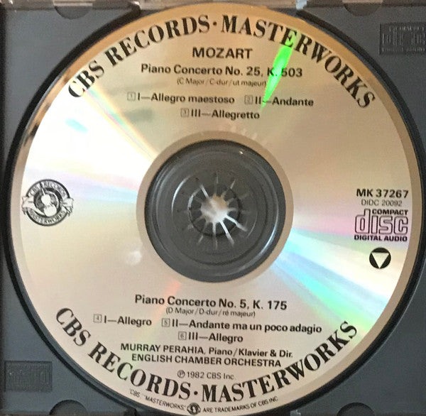 Murray Perahia, Mozart* : Piano Concertos Nos. 5 & 25 (CD, Album, RE)