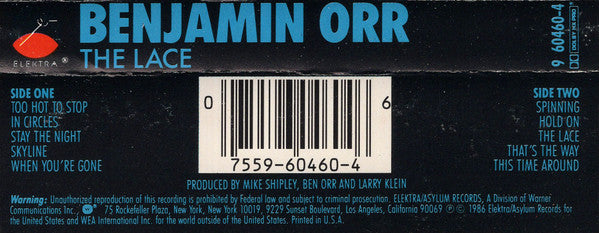 Benjamin Orr : The Lace (Cass)