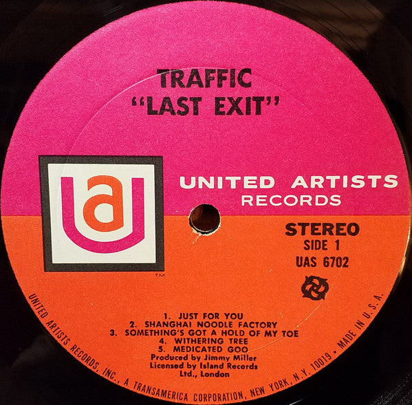 Traffic : Last Exit (LP, Album, RE)