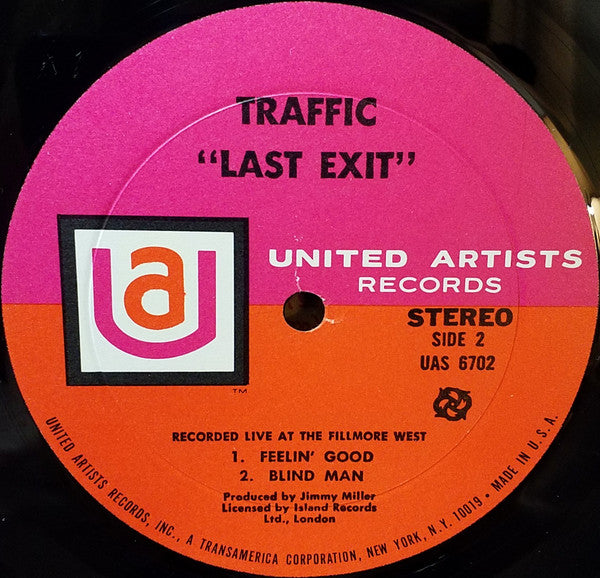 Traffic : Last Exit (LP, Album, RE)