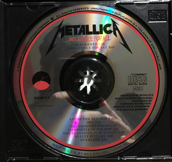 Metallica : ...And Justice For All (CD, Album, RE, RM, Cin)