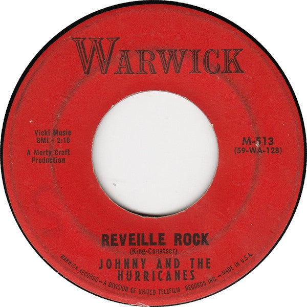 Johnny And The Hurricanes : Reveille Rock / Time Bomb (7", Single)