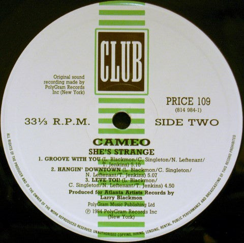 Cameo : She's Strange (LP, Album, RE)
