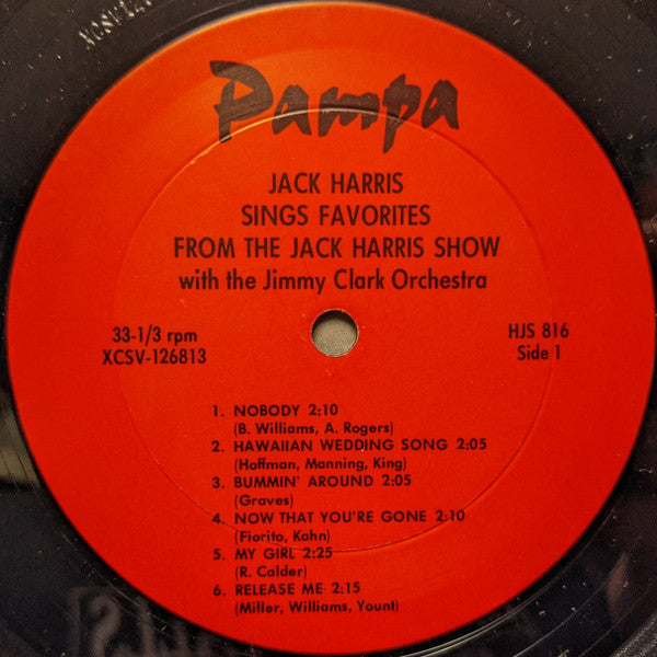 Jack Harris (26) : Jack Harris Sings Favorites From The Jack Harris Show (LP, Album, Mono)