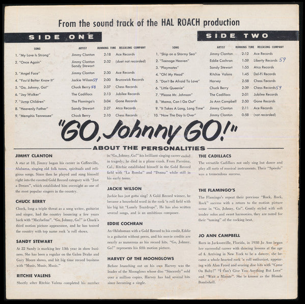Various : Go, Johnny, Go! (LP, Album, Mono, Promo)
